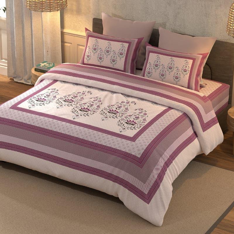 Buy Rianna Ethnic Bedsheet - Pink Bedsheets from Vaaree