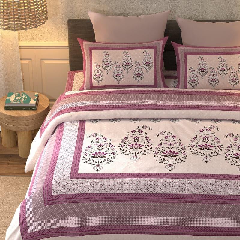 Buy Rianna Ethnic Bedsheet - Pink Bedsheets from Vaaree