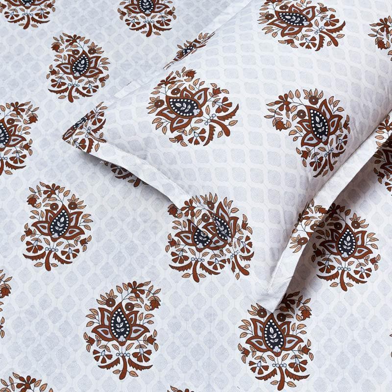 Buy Rita Ethnic Bedsheet - Brown Bedsheets from Vaaree