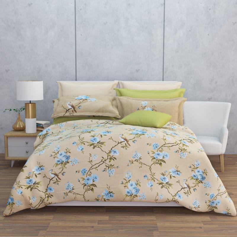 Buy Ritana Floral Bedsheet - Brown Bedsheets from Vaaree