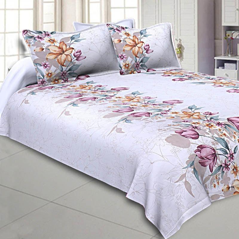 Bedsheets - Rosy Lily Bedsheet