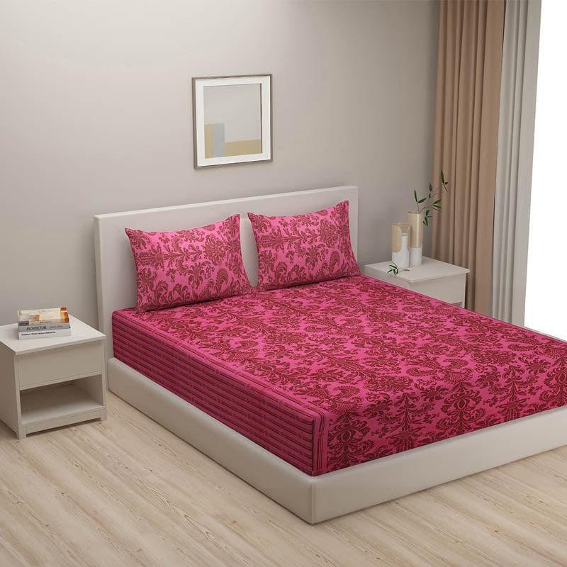 Buy Royale Wrap Bedsheet - Fuschia Bedsheets from Vaaree