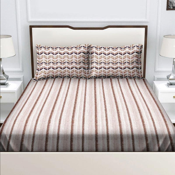 Buy Sabra Striped Bedsheet Bedsheets from Vaaree