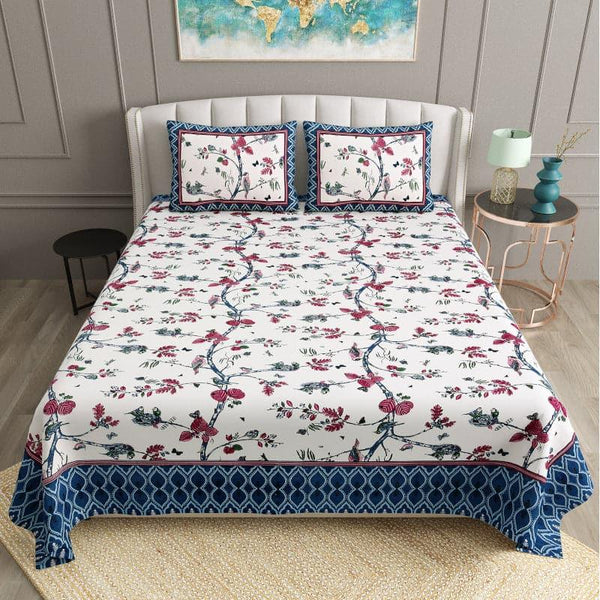 Buy Sabrina Floral Bedhsheet Bedsheets from Vaaree