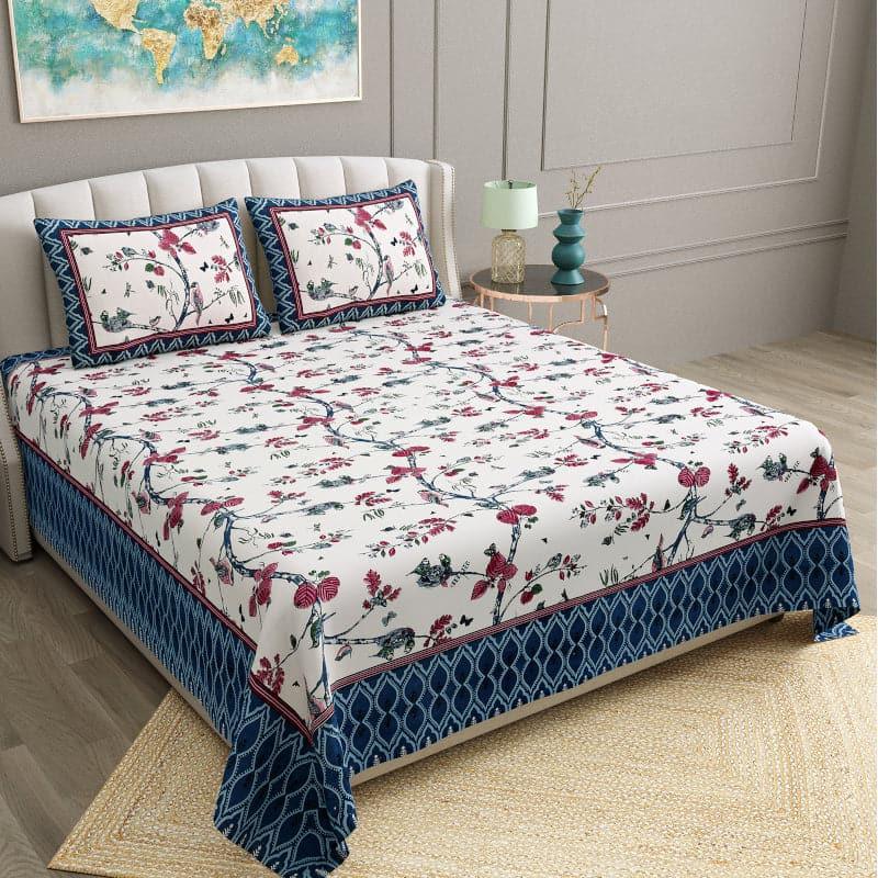 Buy Sabrina Floral Bedhsheet Bedsheets from Vaaree