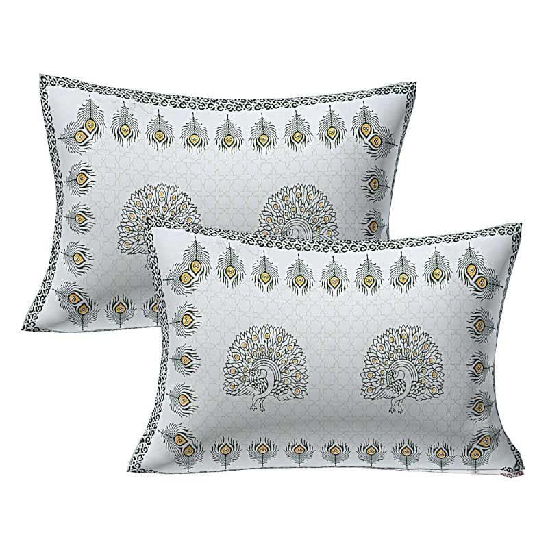 Buy Saiba Printed Bedsheet - Grey Bedsheets from Vaaree