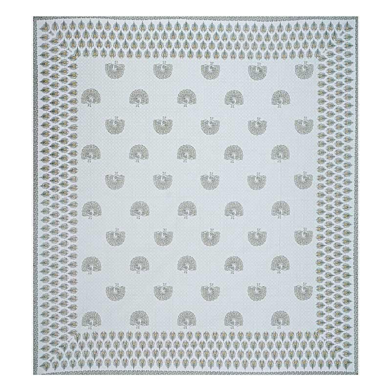 Buy Saiba Printed Bedsheet - Grey Bedsheets from Vaaree