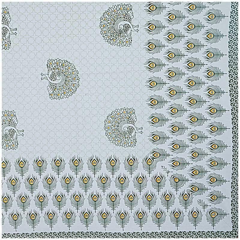 Buy Saiba Printed Bedsheet - Grey Bedsheets from Vaaree