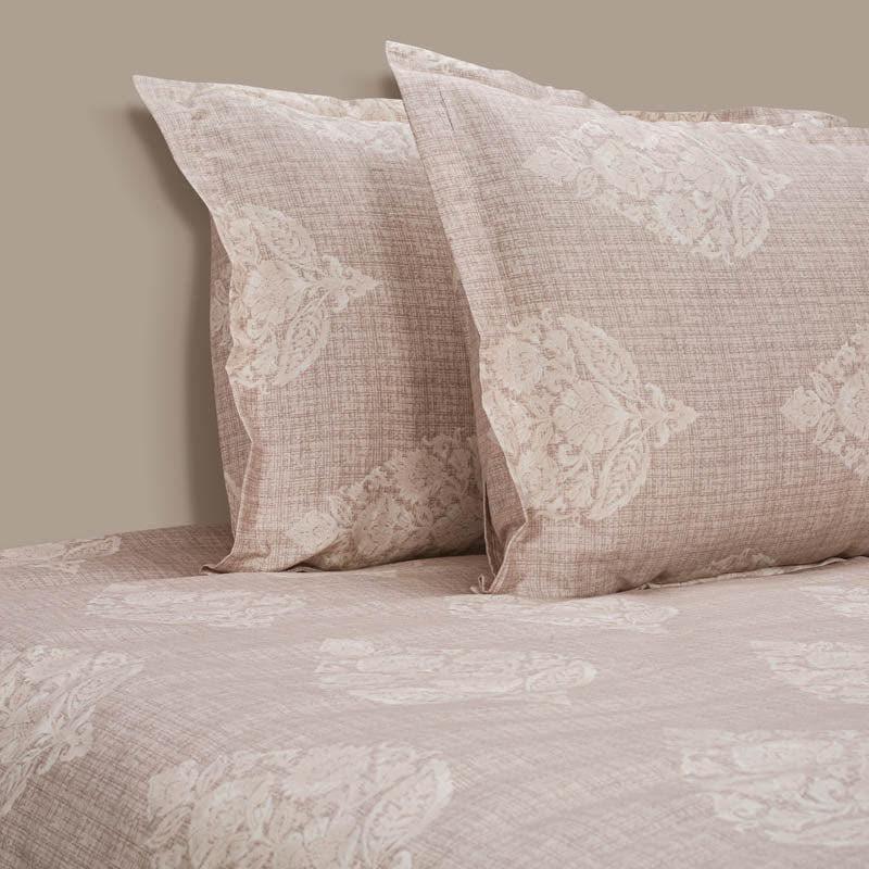 Buy Samyati Blockprint Bedsheet - Beige Bedsheets from Vaaree