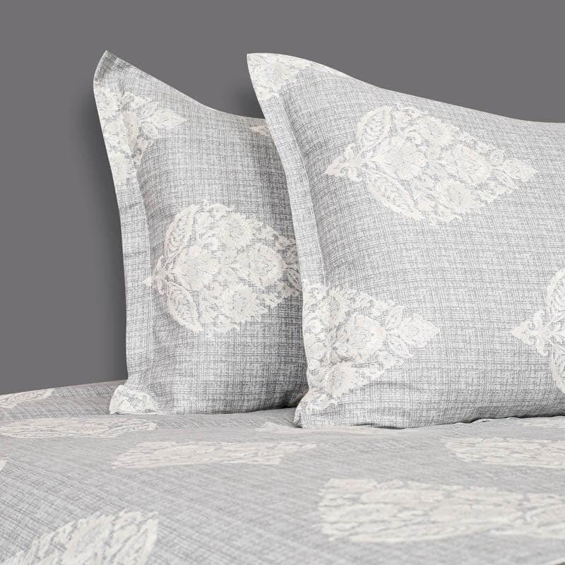 Buy Samyati Blockprint Bedsheet - Grey Bedsheets from Vaaree