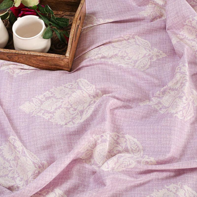 Buy Samyati Blockprint Bedsheet - Purple Bedsheets from Vaaree