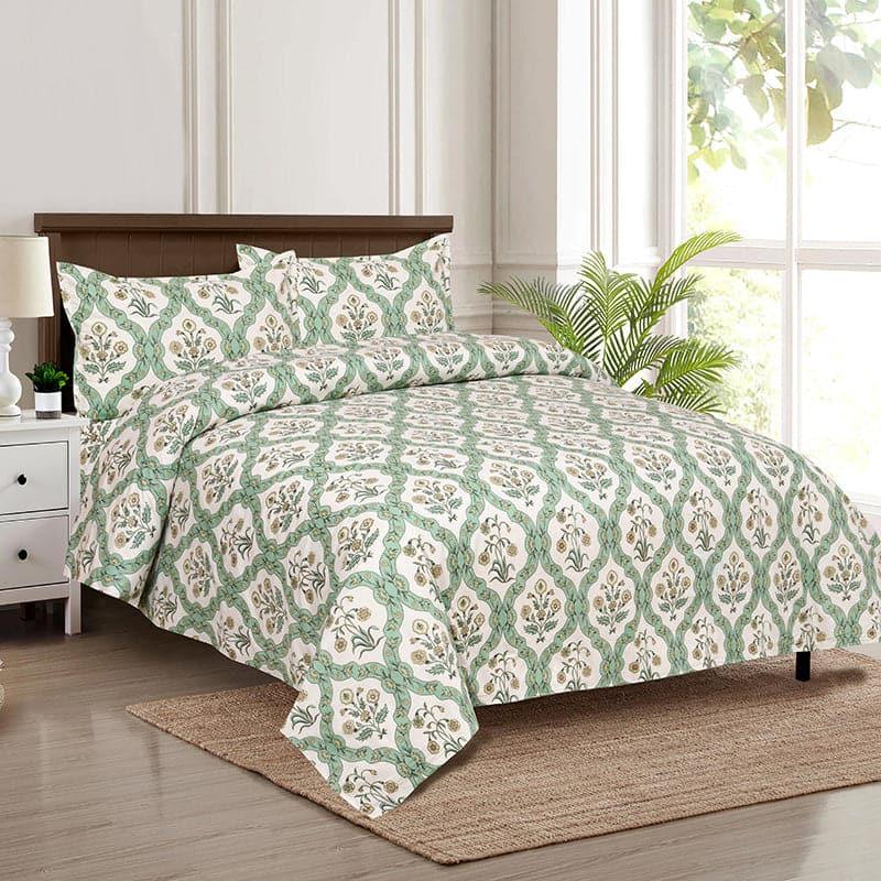 Buy Samyukta Ethnic Bedsheet - Green Bedsheets from Vaaree