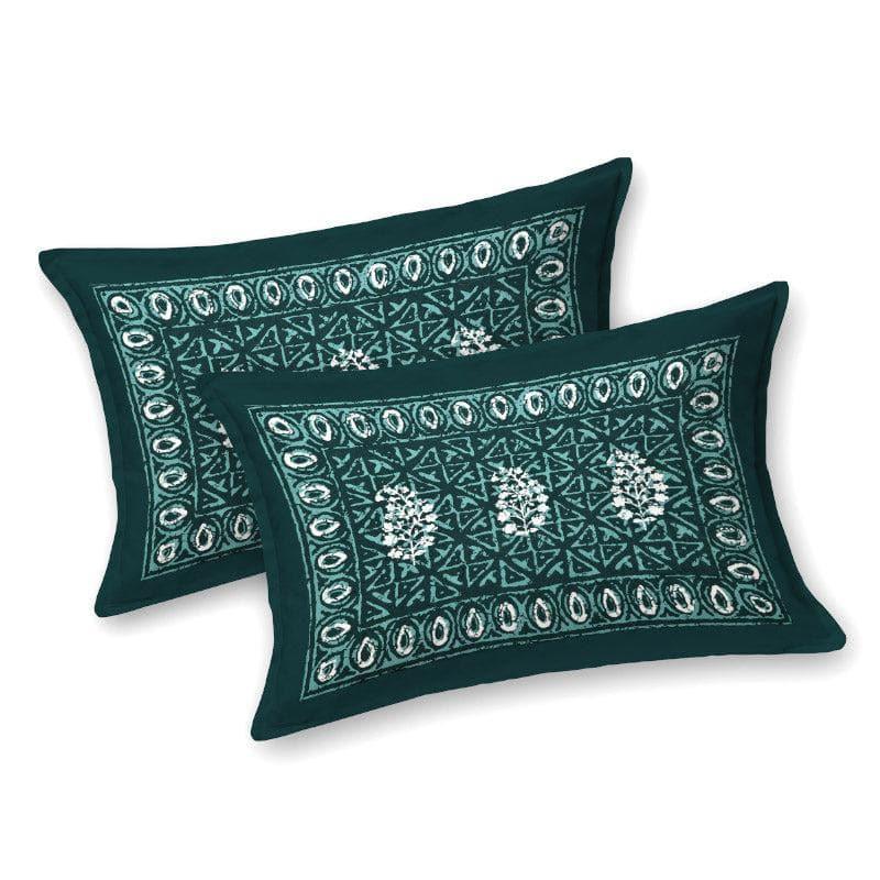 Buy Sanika Printed Bedsheet - Green Bedsheets from Vaaree