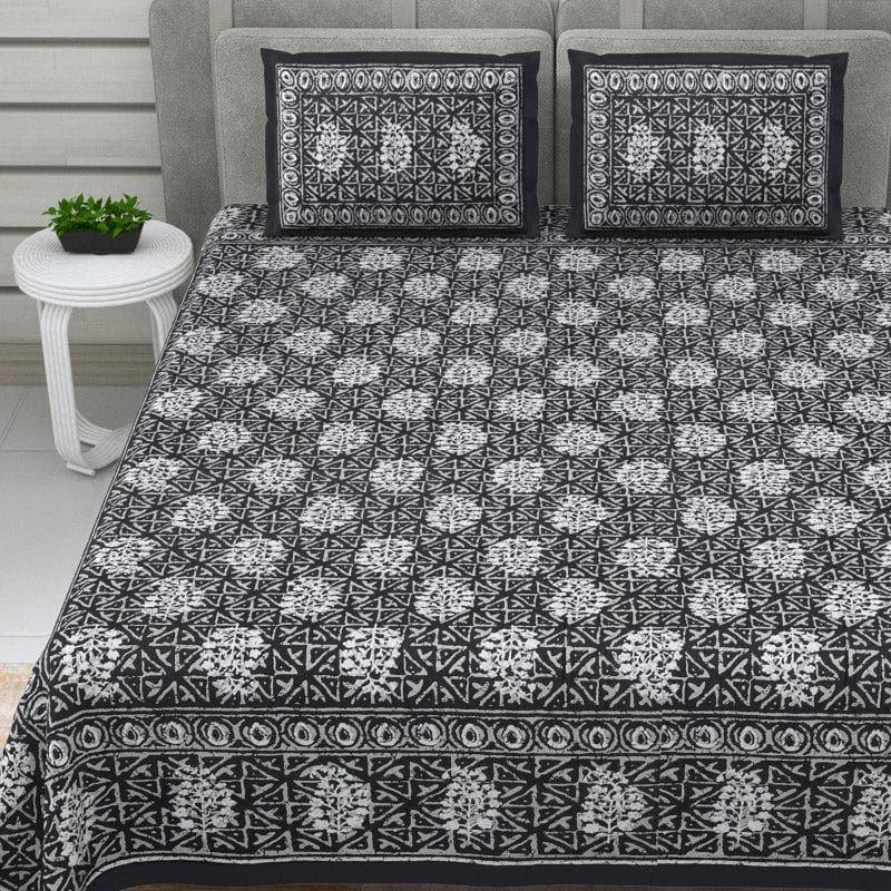 Buy Sanika Printed Bedsheet - Grey Bedsheets from Vaaree