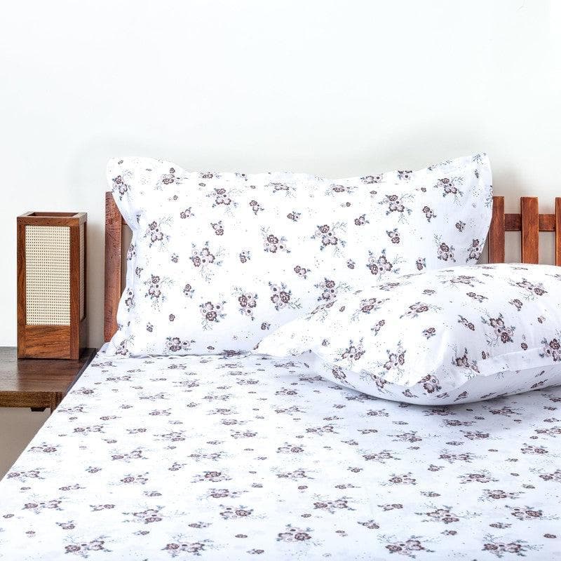 Buy Scattered Blooms Bedsheet - Brown Bedsheets from Vaaree