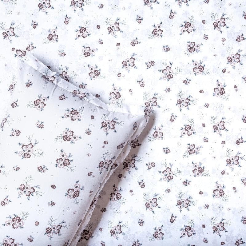 Buy Scattered Blooms Bedsheet - Brown Bedsheets from Vaaree