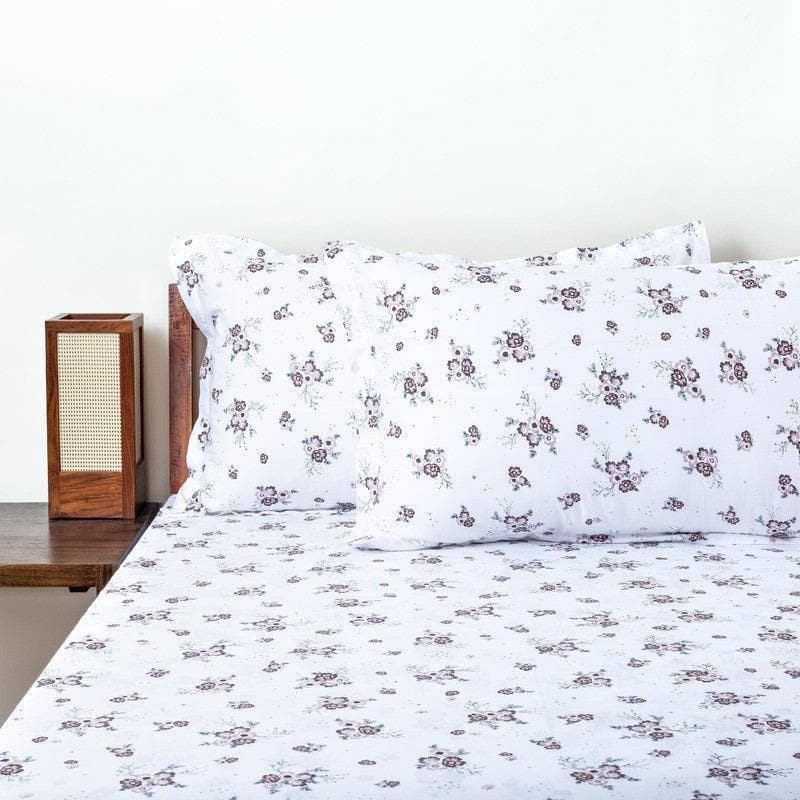 Buy Scattered Blooms Bedsheet - Brown Bedsheets from Vaaree