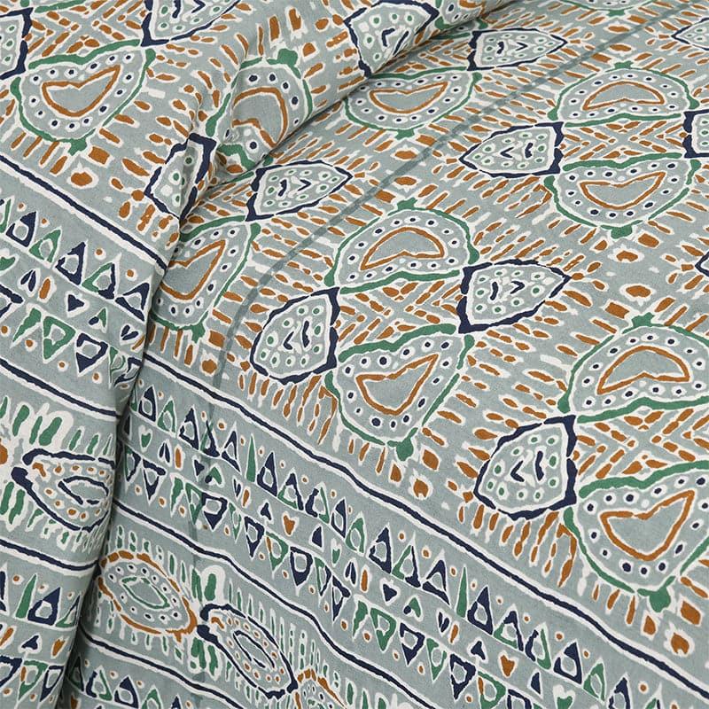 Buy Seijun Mural Bedsheet - Grey Bedsheets from Vaaree