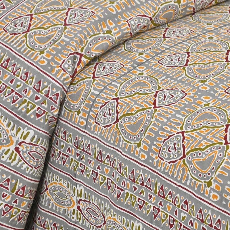 Buy Bedsheets - Seijun Mural Bedsheet - Yellow at Vaaree online