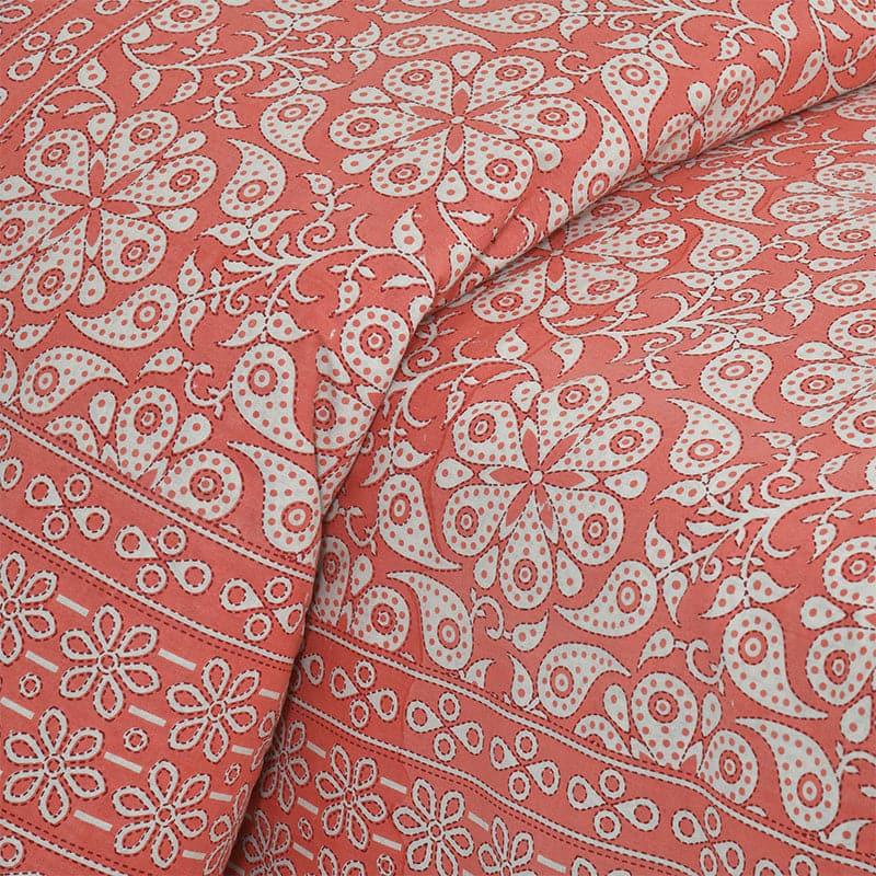 Buy Seina Floral Bedsheet - Red Bedsheets from Vaaree