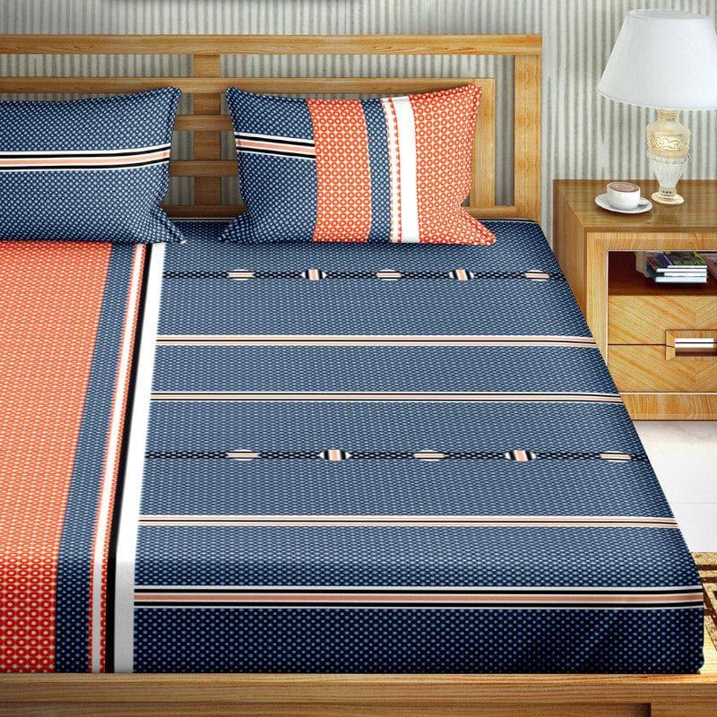 Buy Seleny Striped Bedsheet Bedsheets from Vaaree