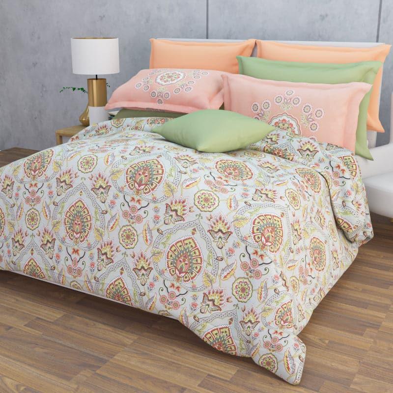 Buy Serene Soft Floral Bedsheet - Brown & Grey Bedsheets from Vaaree