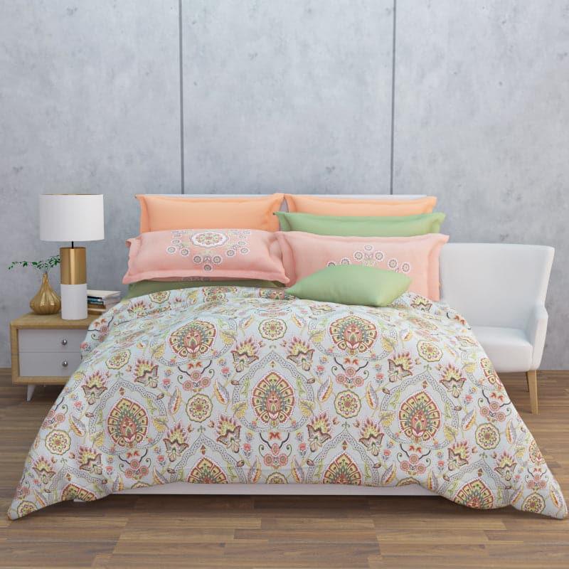 Buy Serene Soft Floral Bedsheet - Brown & Grey Bedsheets from Vaaree