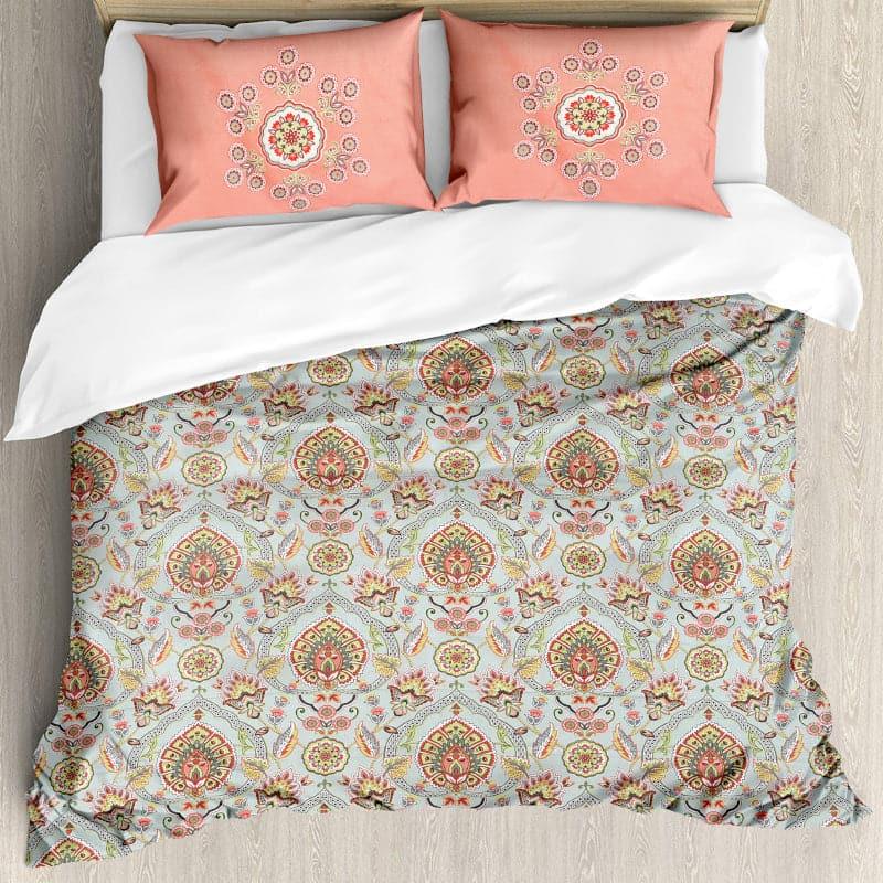 Buy Serene Soft Floral Bedsheet - Brown & Grey Bedsheets from Vaaree