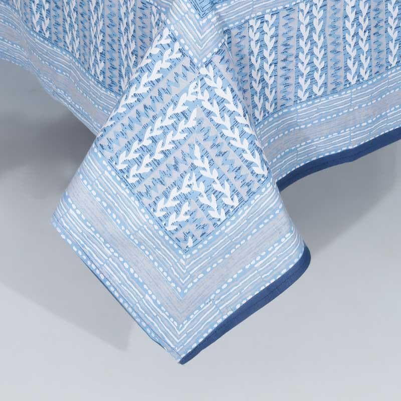 Buy Serene Splendor Bedsheet - Blue Bedsheets from Vaaree