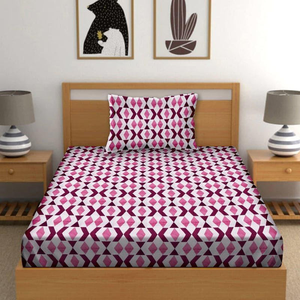 Buy Bedsheets - Sherova Geometric Bedsheet at Vaaree online