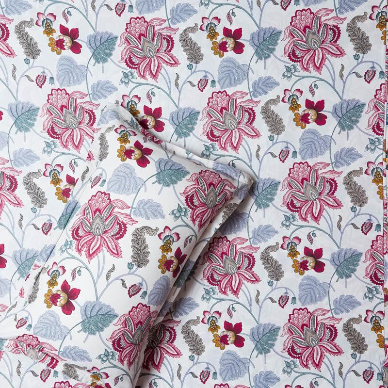 Buy Shimi Printed Bedsheet - Pink Bedsheets from Vaaree