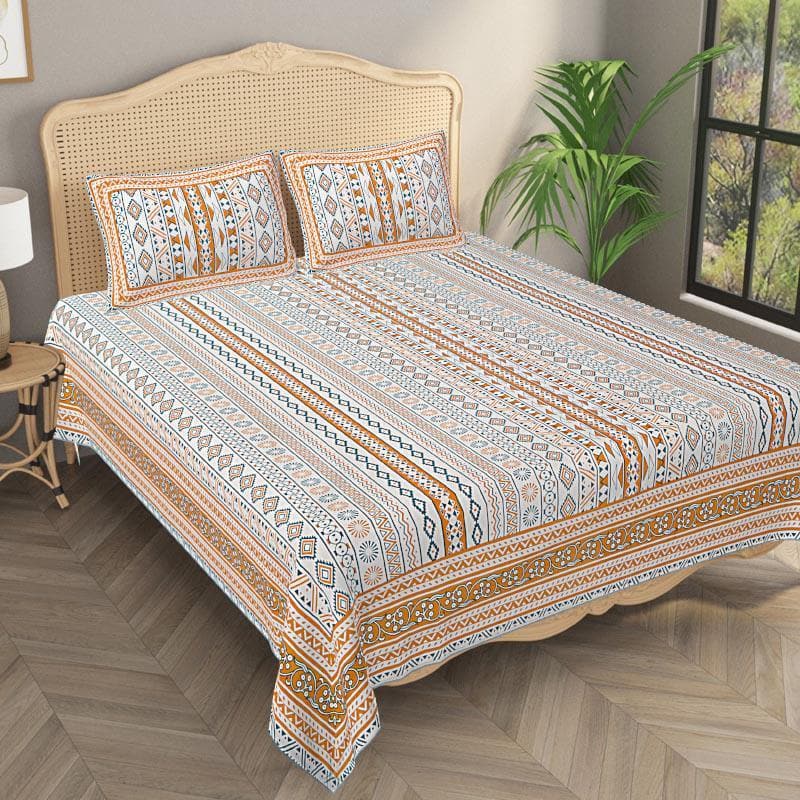 Buy Shiro Bedsheet - Yellow Bedsheets from Vaaree