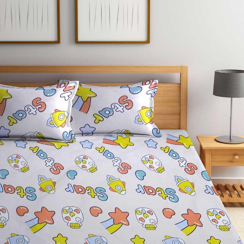 Buy Shooting Star Printed Bedsheet Bedsheets from Vaaree