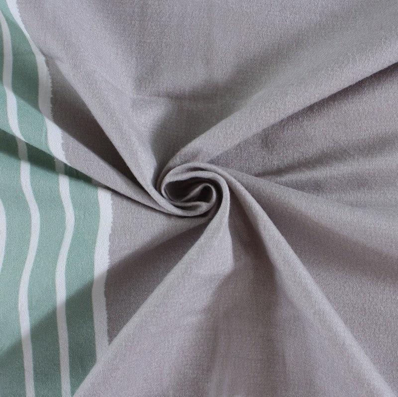 Buy Siesta Stripes Bedsheet - Sage Green Bedsheets from Vaaree