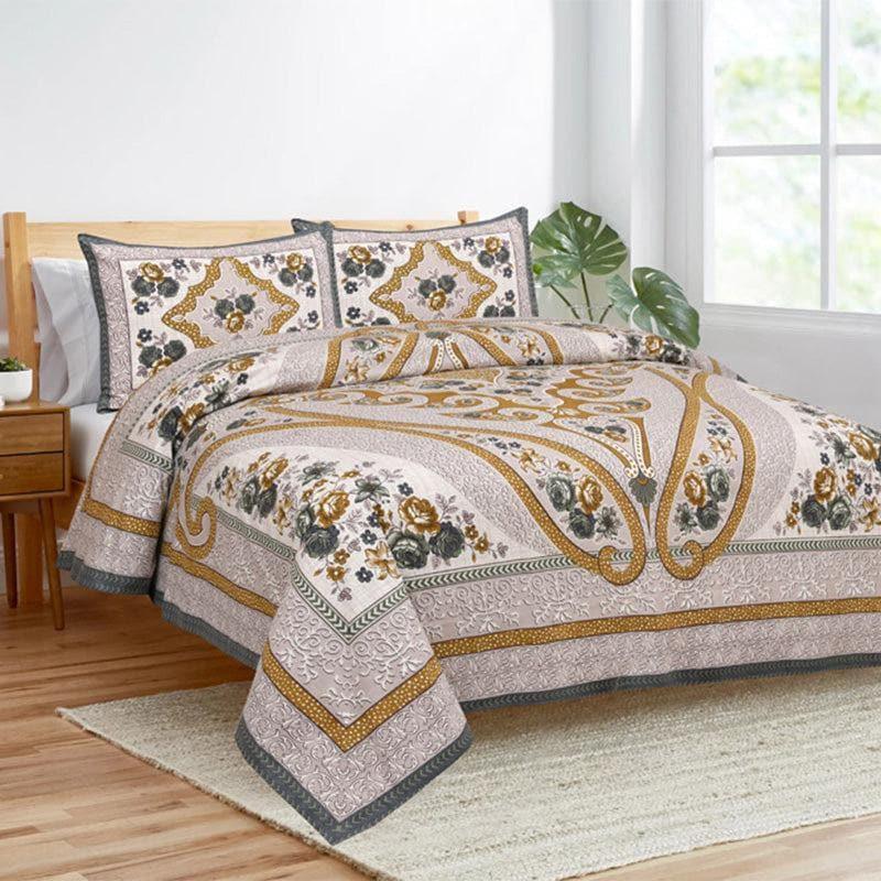 Buy Simayaa Printed Bedsheet - Brown Bedsheets from Vaaree