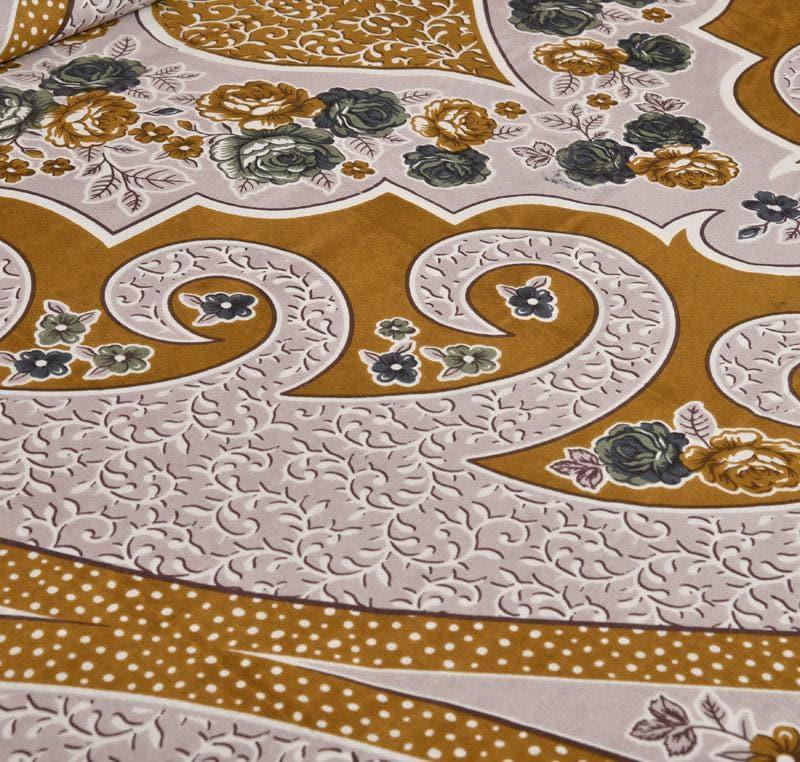 Buy Simayaa Printed Bedsheet - Brown Bedsheets from Vaaree