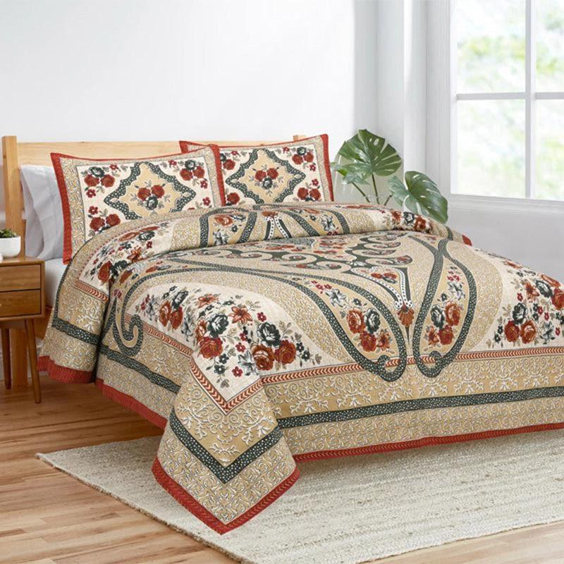 Buy Simayaa Printed Bedsheet - Red Bedsheets from Vaaree