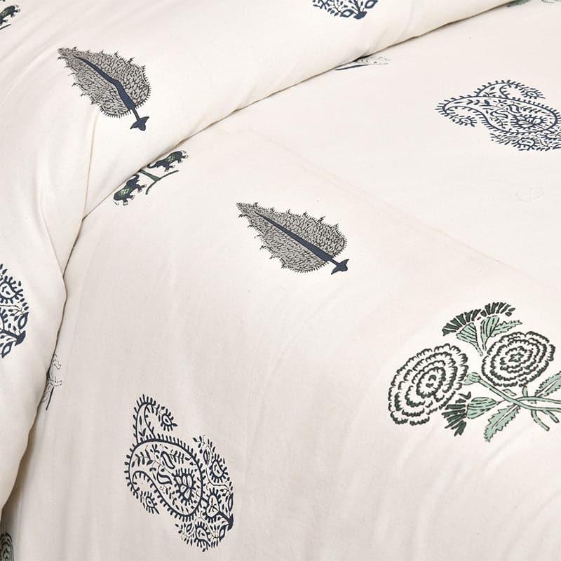 Buy Sindhyaa Printed Bedsheet - Grey Bedsheets from Vaaree