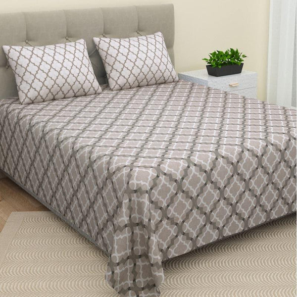 Buy Sinova Ethnic Bedsheet - Grey Bedsheets from Vaaree