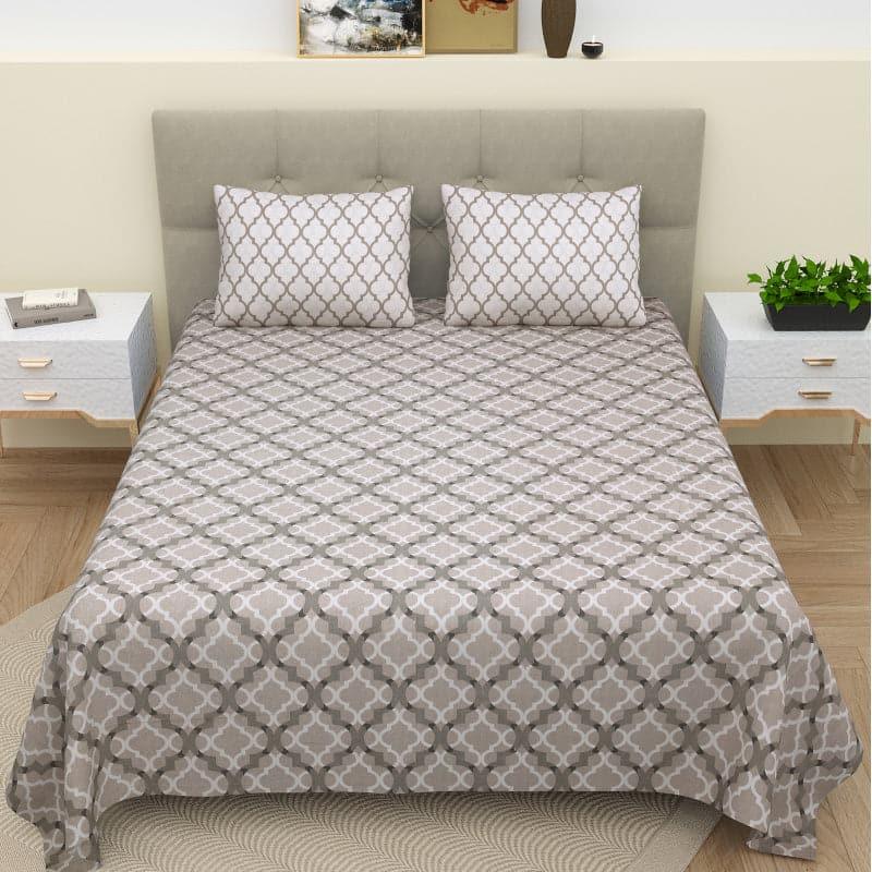 Buy Sinova Ethnic Bedsheet - Grey Bedsheets from Vaaree