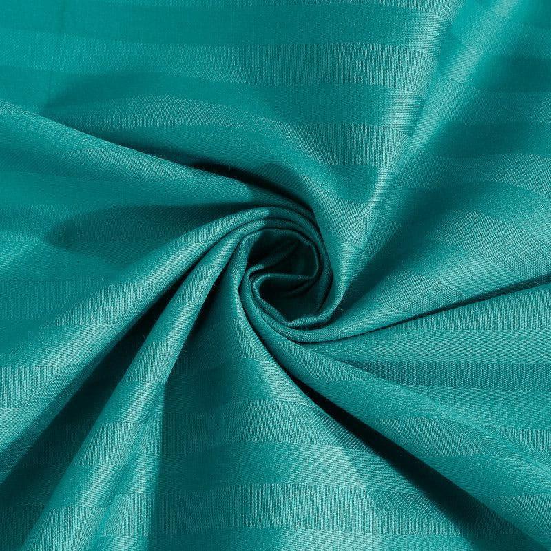 Buy Slay In Stripes Bedsheet - Turquoise Green Bedsheets from Vaaree