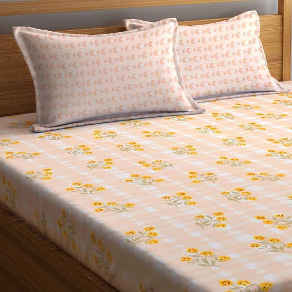 Buy Slumbering Flora Bedsheet Bedsheets from Vaaree