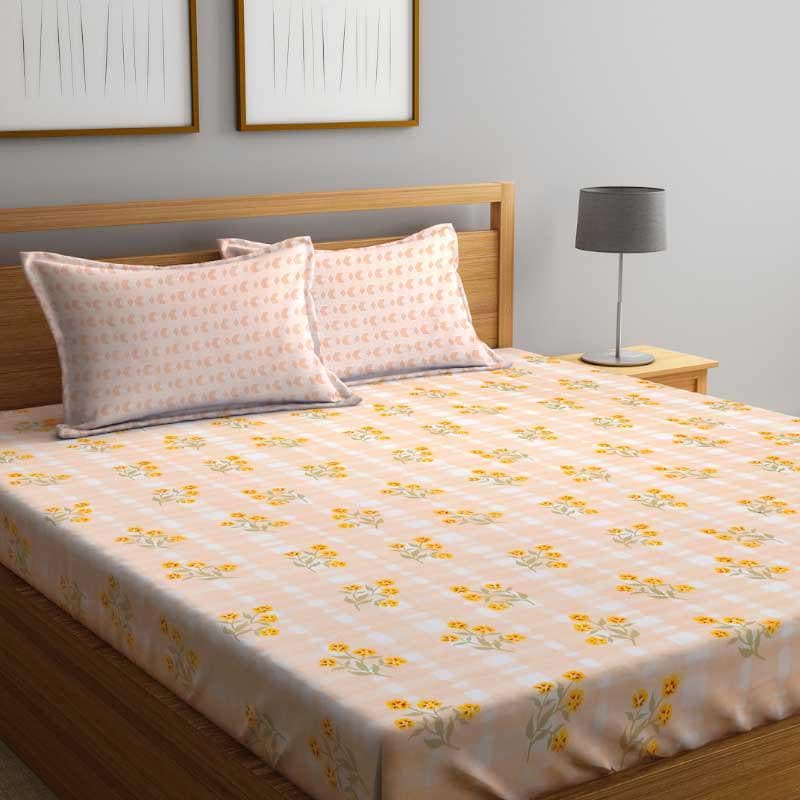 Buy Slumbering Flora Bedsheet Bedsheets from Vaaree