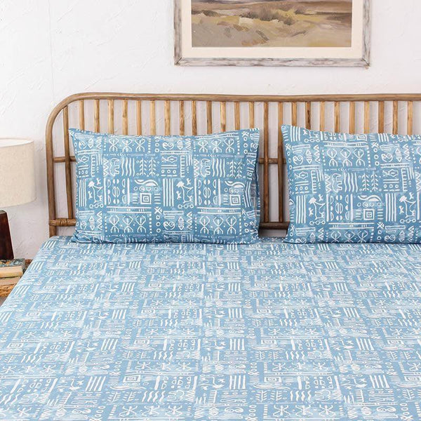 Buy Bedsheets - Snuggle Soft Bedsheet - Blue at Vaaree online