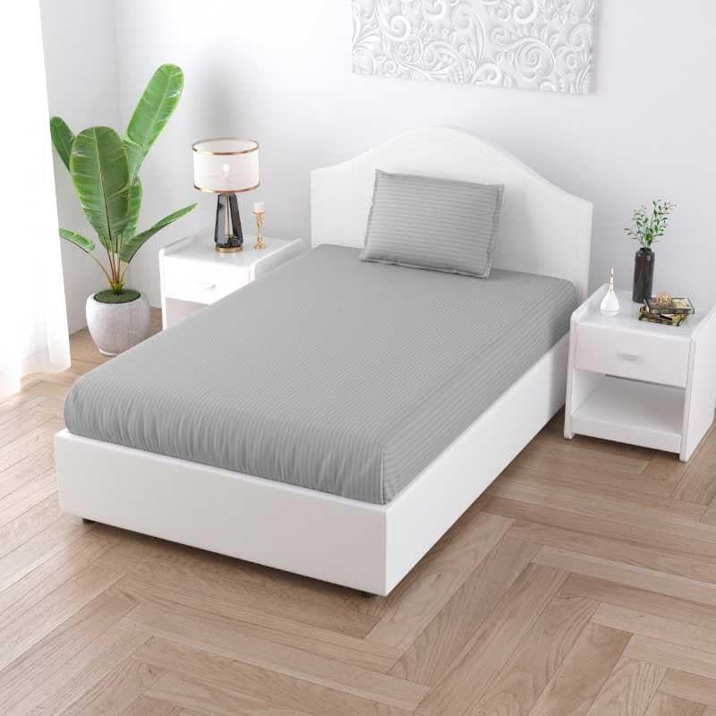 Buy Sofia Solid Bedsheet - Grey Bedsheets from Vaaree