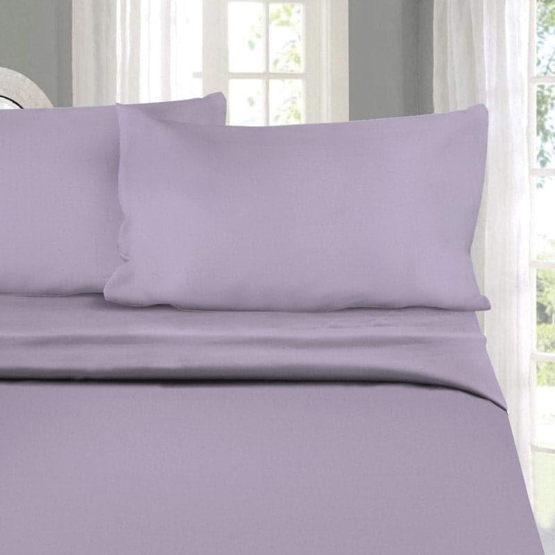 Buy Solid Elegance Bedsheet - Mauve Bedsheets from Vaaree