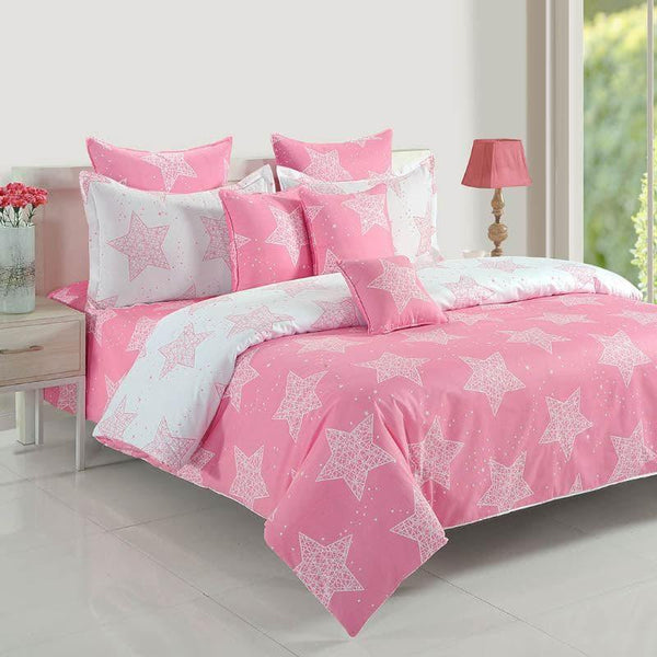Bedsheets - Starry Dream Bedsheet - Pink