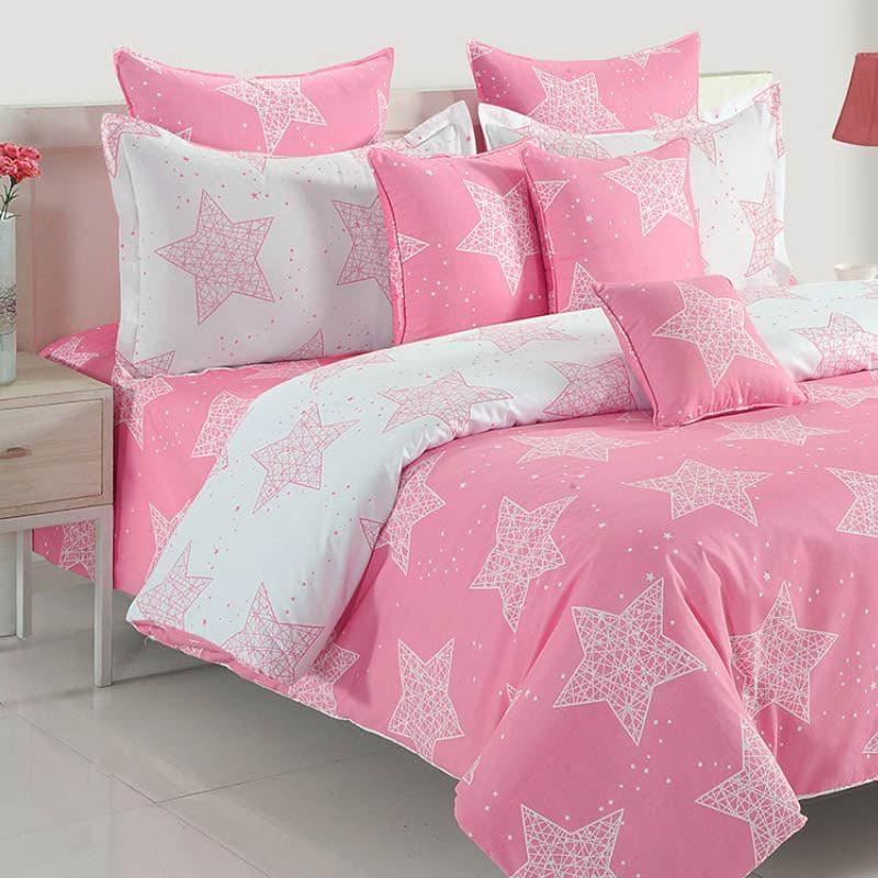 Buy Starry Dream Bedsheet - Pink Bedsheets from Vaaree