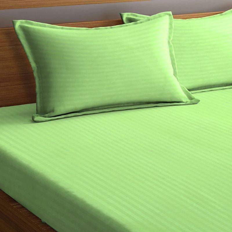 Buy Striped Wonder Bedsheet-Chartreuse Green Bedsheets from Vaaree