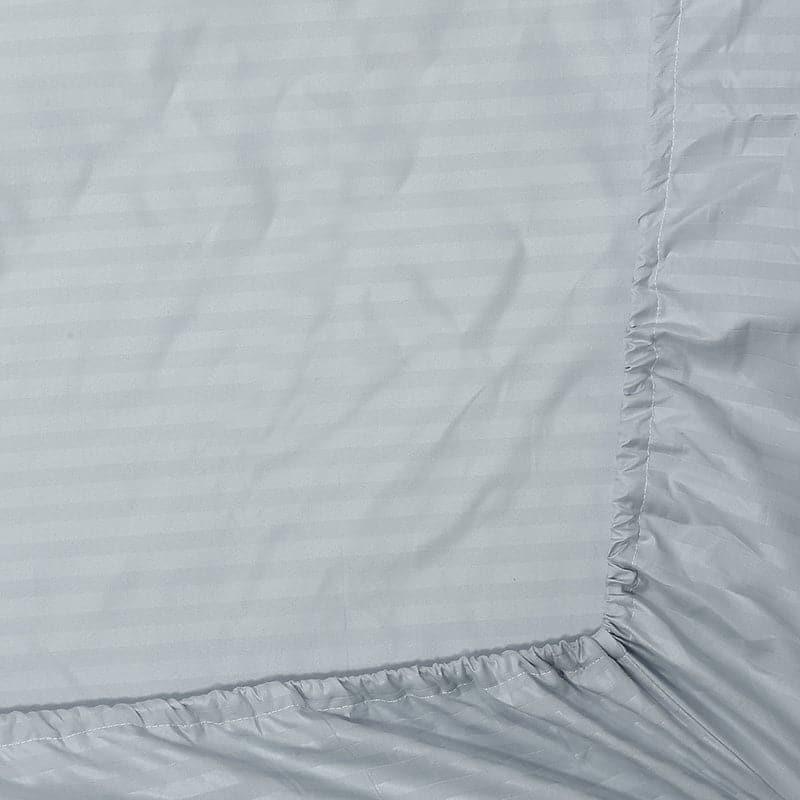 Bedsheets - Striped Wonder Bedsheet- Grey